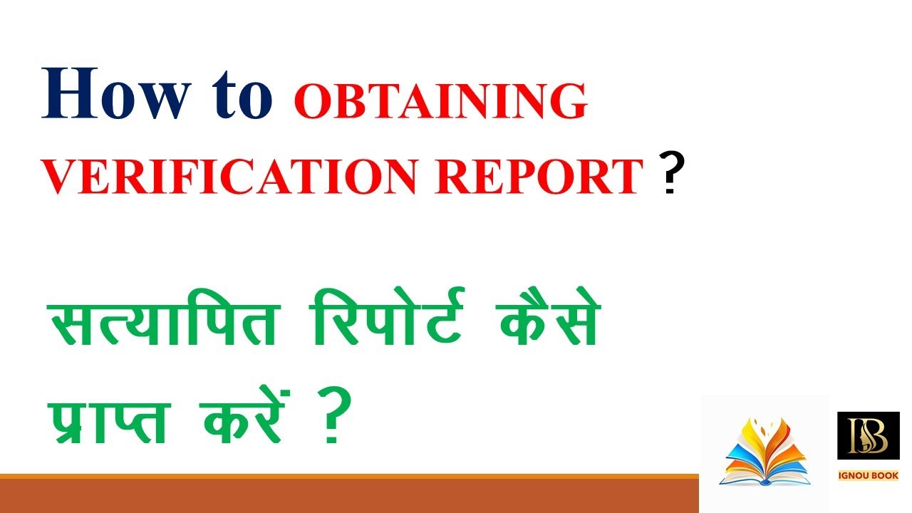 OBTAINING VERIFICATION REPORT FOR THE CERTIFICATES for applying office&rsquo;s, Full Detail How to Get it