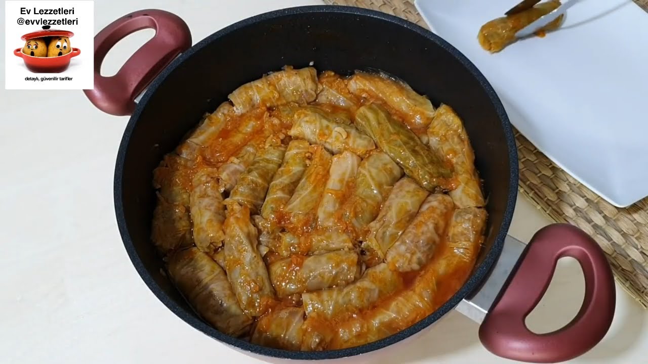 Etli Lahana Sarması Tarifi 💥 Pratik Lahana Haşlama Y&ouml;ntemi / Ev Lezzetleri