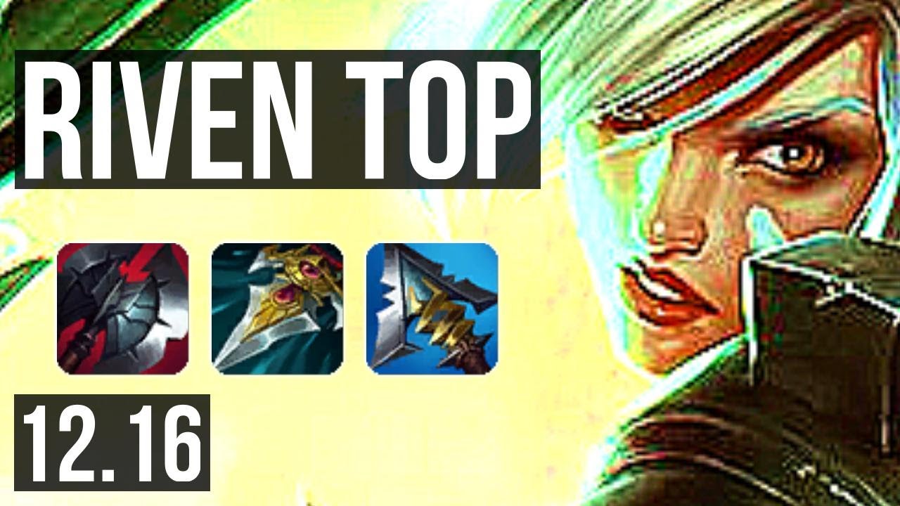 RIVEN vs RENEKTON (TOP) | Rank 4 Riven, 7 solo kills, 2.0M mastery | TR Grandmaster | 12.16