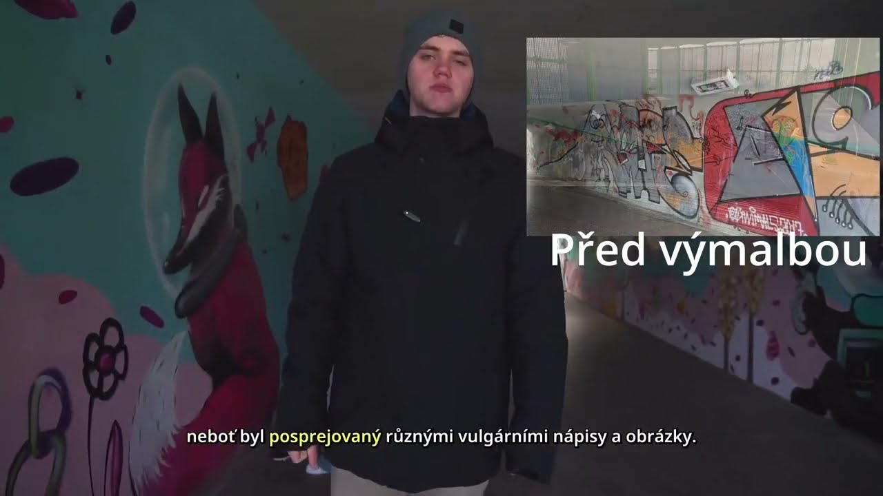 Sladký vesmír v podchodu