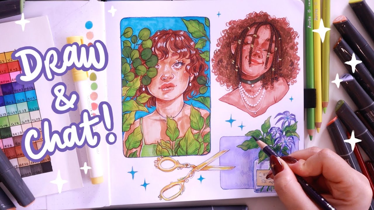 Рисуйте и общайтесь со мной маркерами 🌟 сессия по созданию скетчбука