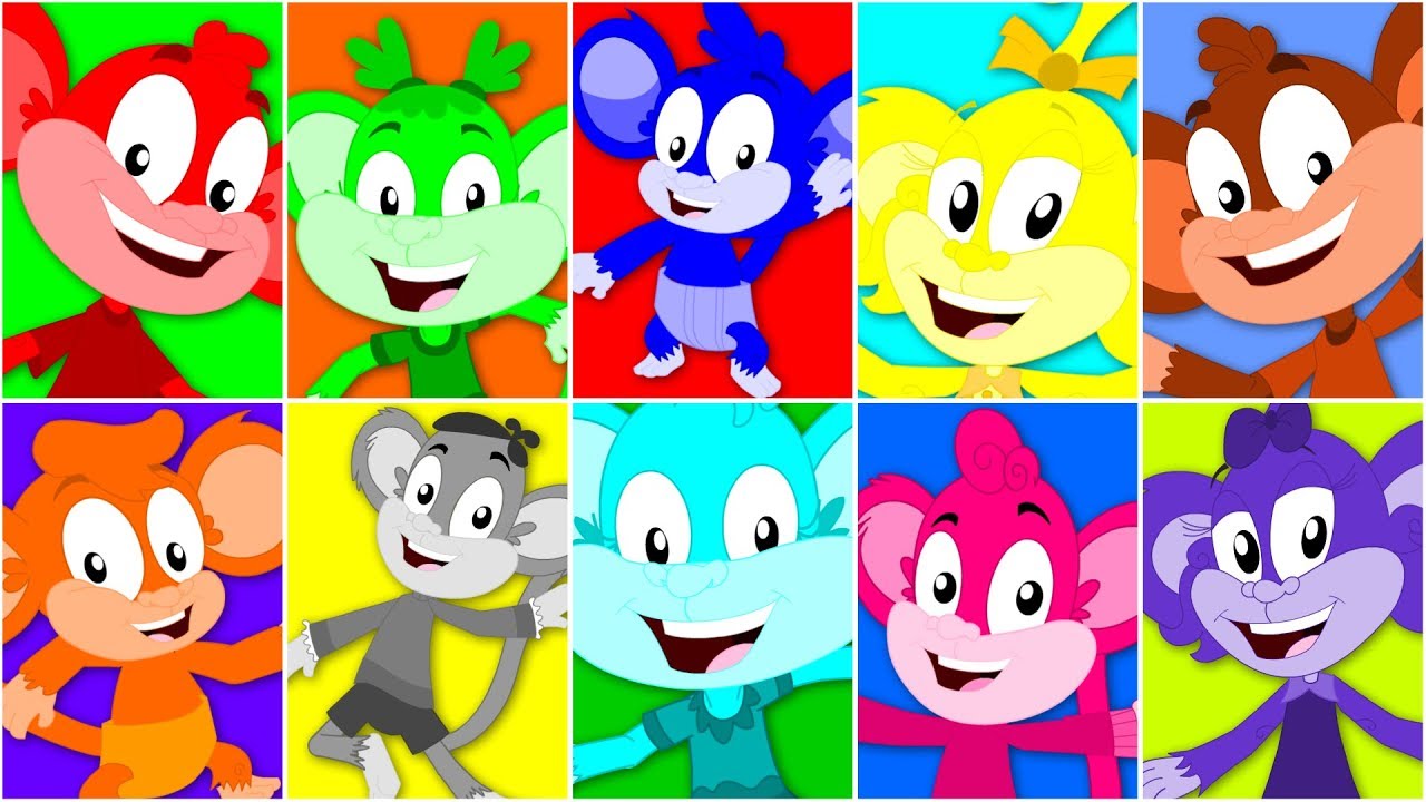 Ten Little Monkeys | Nursery Rhymes Songs For Children | Baby Song | Monkey Rhymes