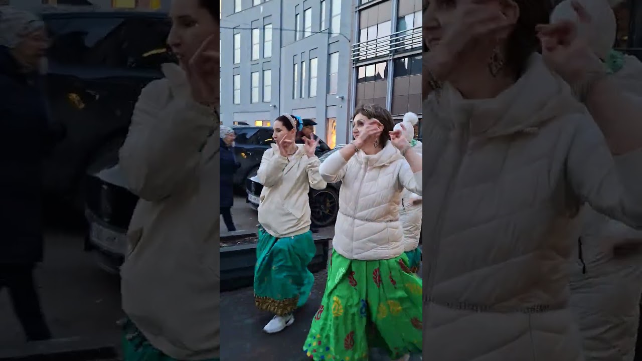 Maha Harinama, chanting of the Holy Names of the Lord in Riga, Latvia, March 13, 2026. Hare Krishna.