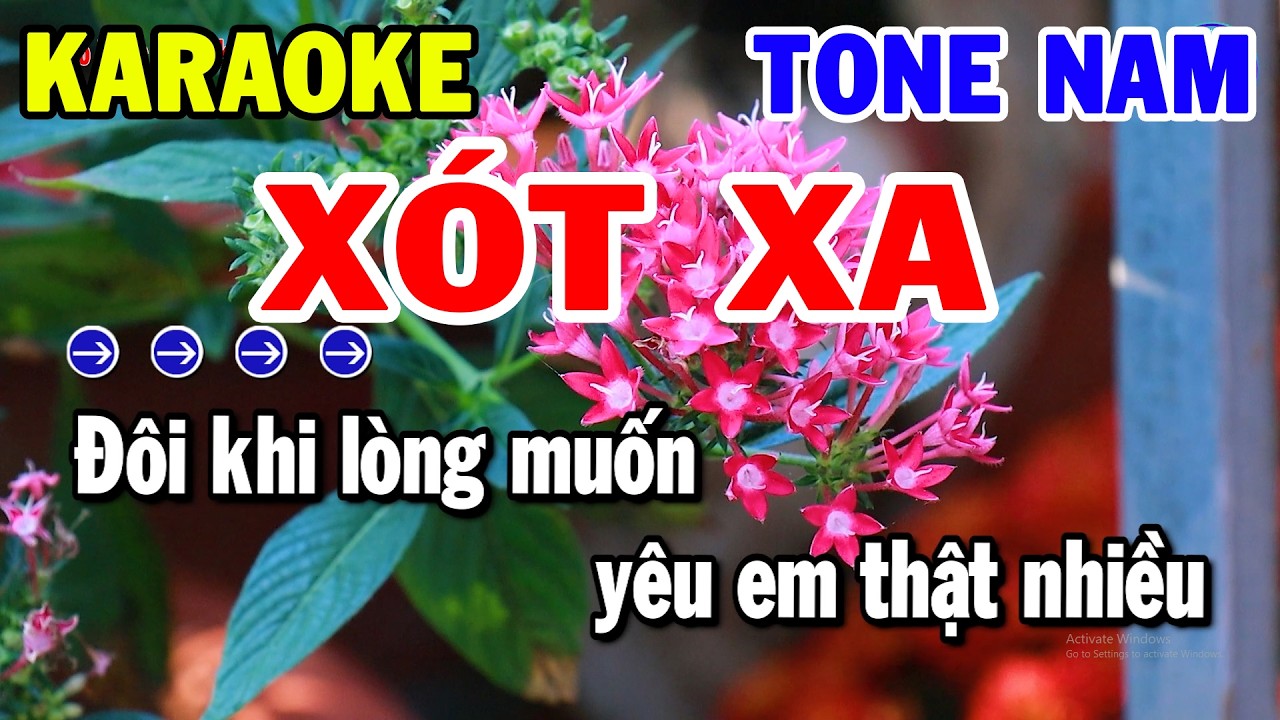 Karaoke Xót Xa Tone Nam Nhạc Sống Trữ Tình Hay Nhất | Kho Nhạc Karaoke