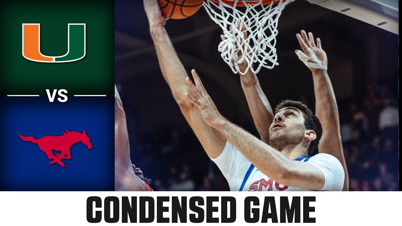 Miami vs. SMU Condensed Game | 2025-26 ACC Men's Basketball