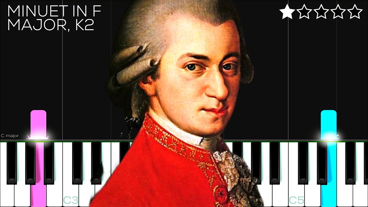 Mozart - Minuet in F Major, K2 | EASY Piano Tutorial
