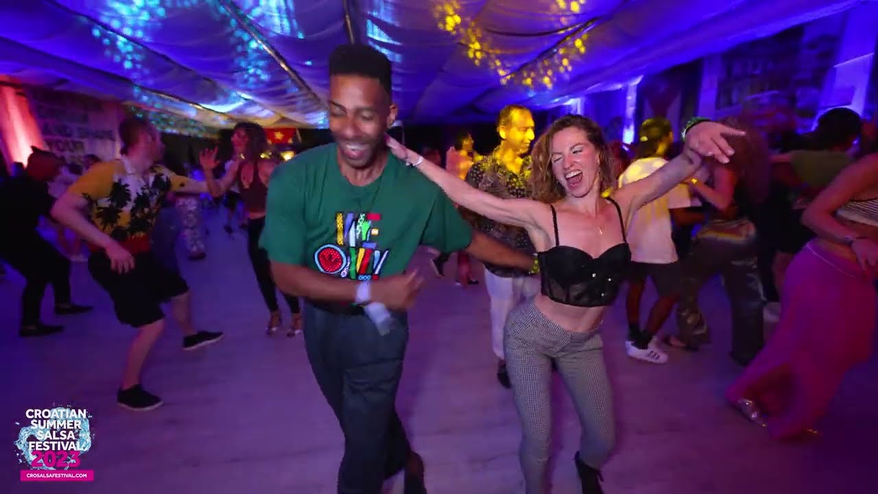 Alain Rueda & Katerina Mik ~ salsa social dancing @ CSSF, Rovinj