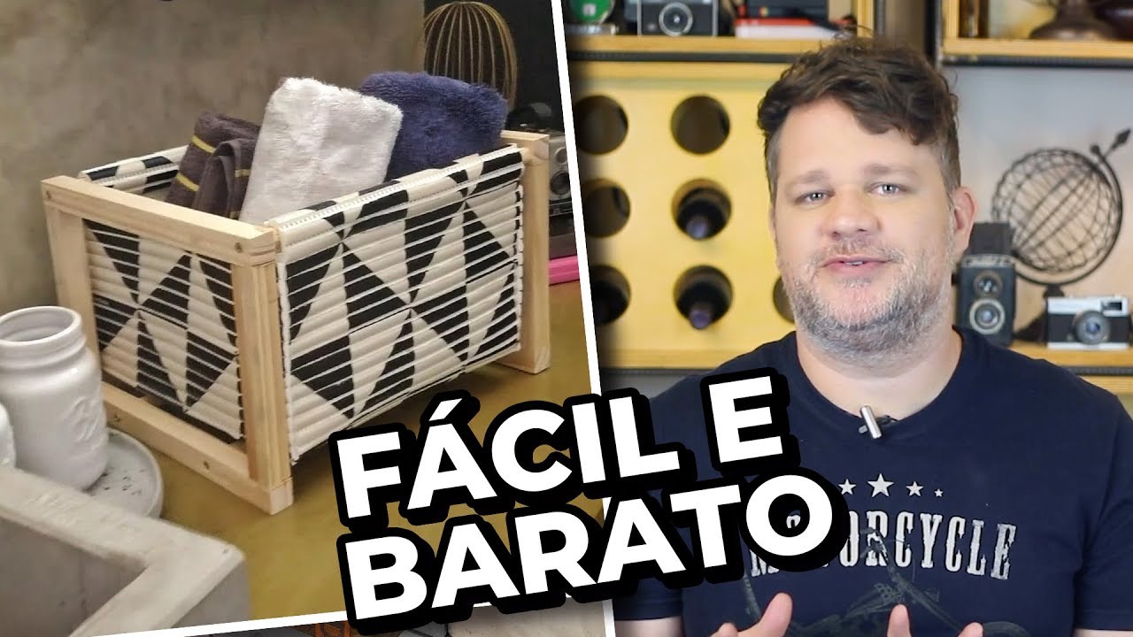 DIY - CESTO MULTIUSO MUITO FÁCIL E BARATO