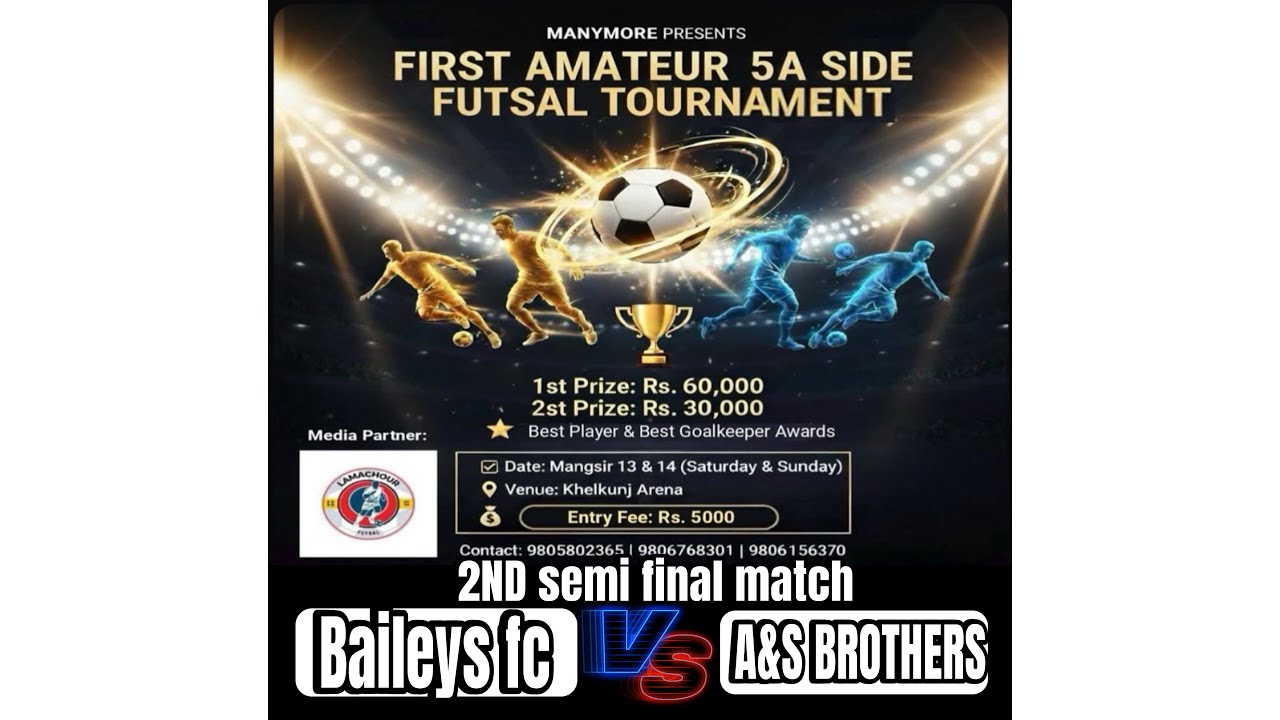 Final match
(Baileys fc ) vs (A&S brothers)