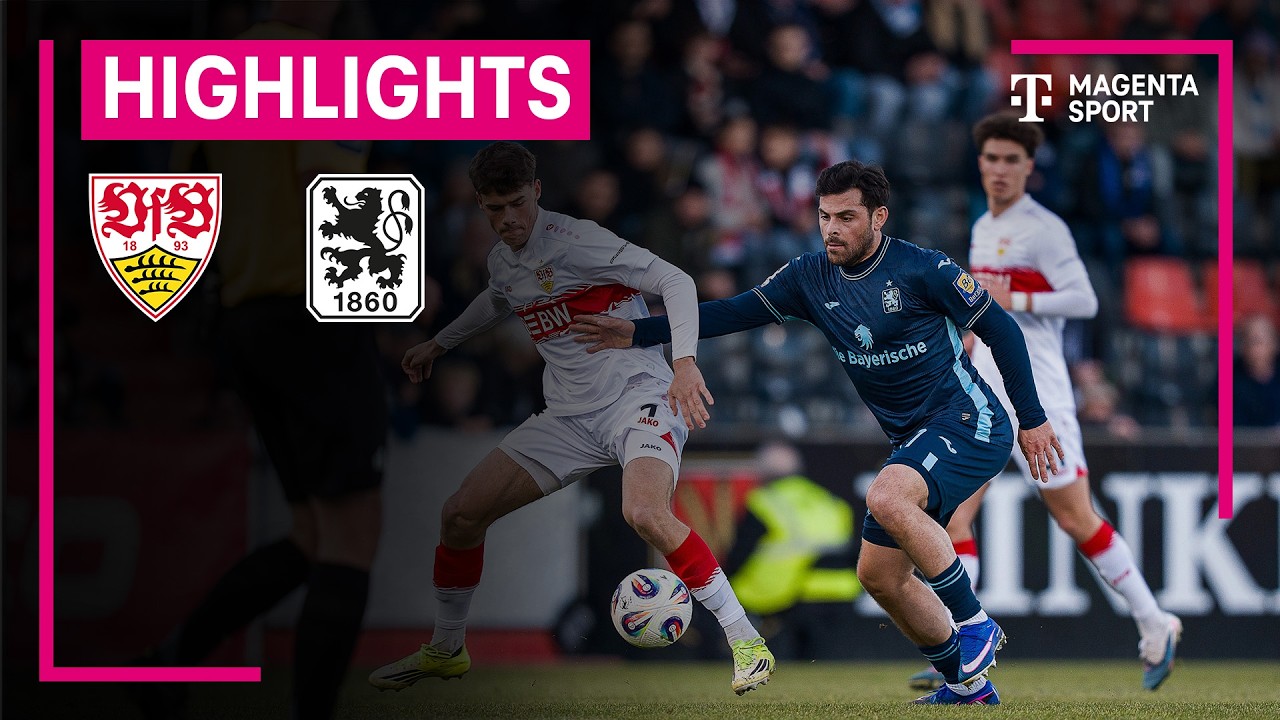 VfB Stuttgart II - TSV 1860 München | Highlights 3. Liga | MAGENTA SPORT