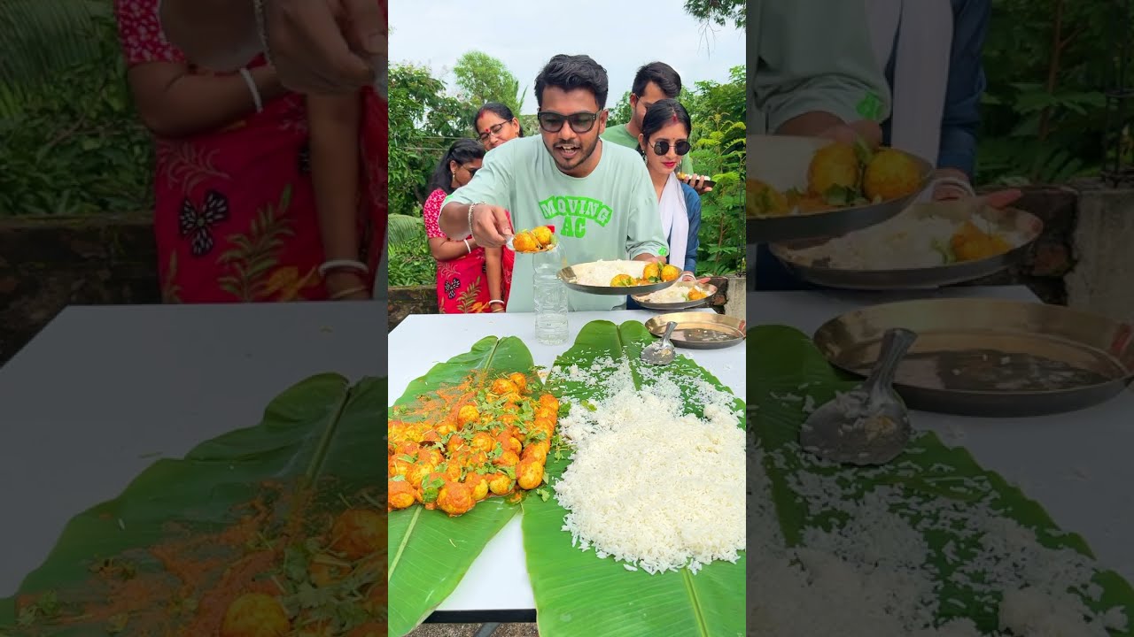 Egg Curry And Rice Funny Challenge With Family