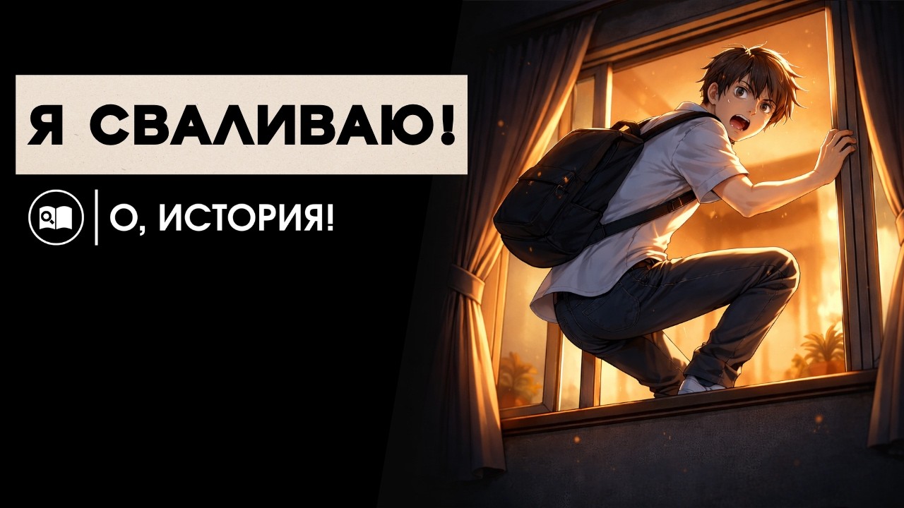 Я убежал через окно из дома матери...