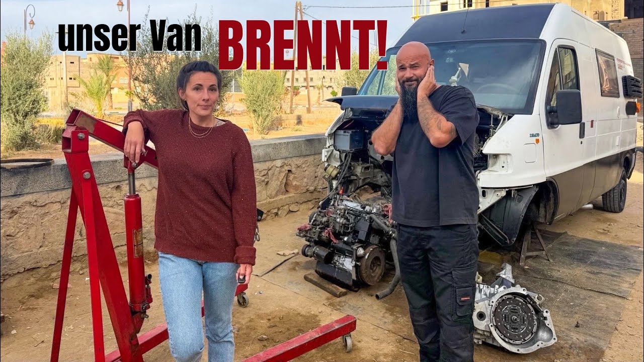 Wenn der ausgebaute Motor das kleinste Problem ist... | Werkstatt Vanlife Marokko 🇲🇦 