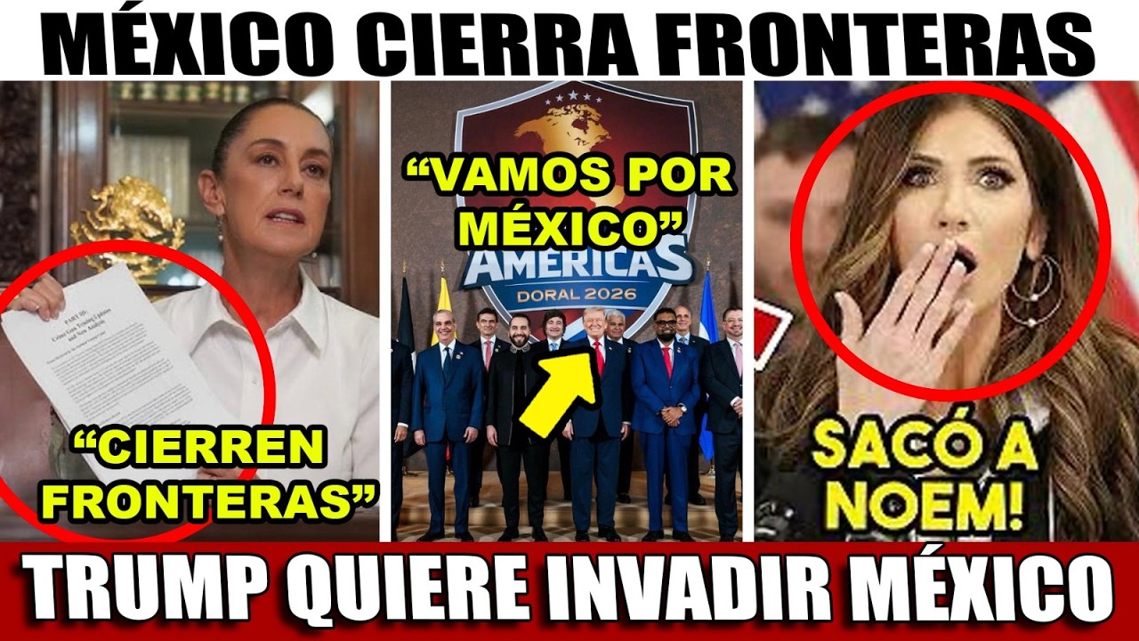 CLAUDIA DA ORDEN CIERREN FRONTERA! IRAN ANUNCIA 26 MISILES ¡TRUMP SE ENREDA! AHORA QUIERE MEXICO