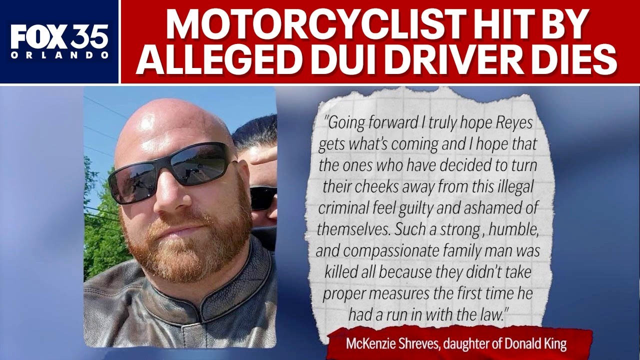 Motorcyclist rear-ended on I-4 by alleged DUI driver dies