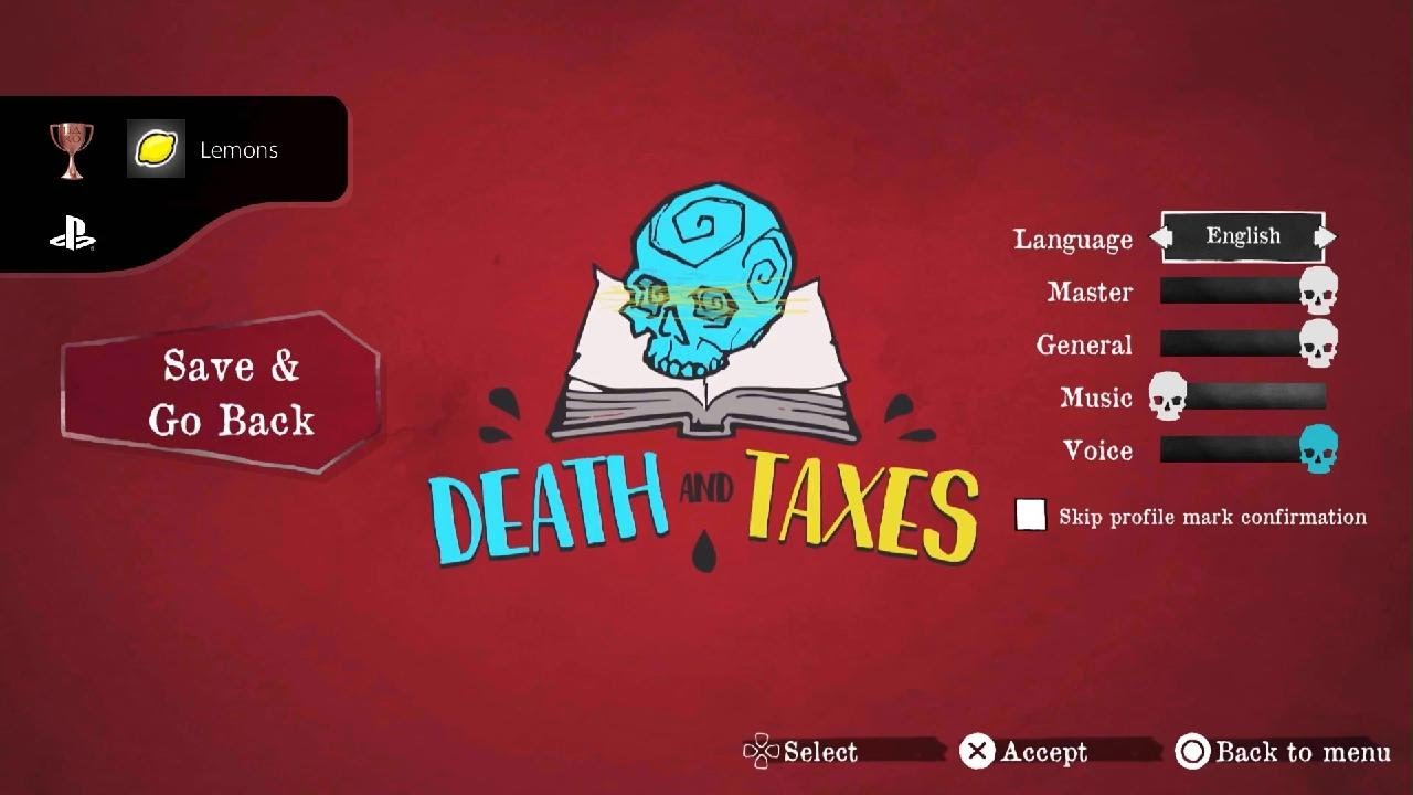 Death and Taxes Lemons Trophy PlayStation 5 PS5 Guide Game Casual Simulation