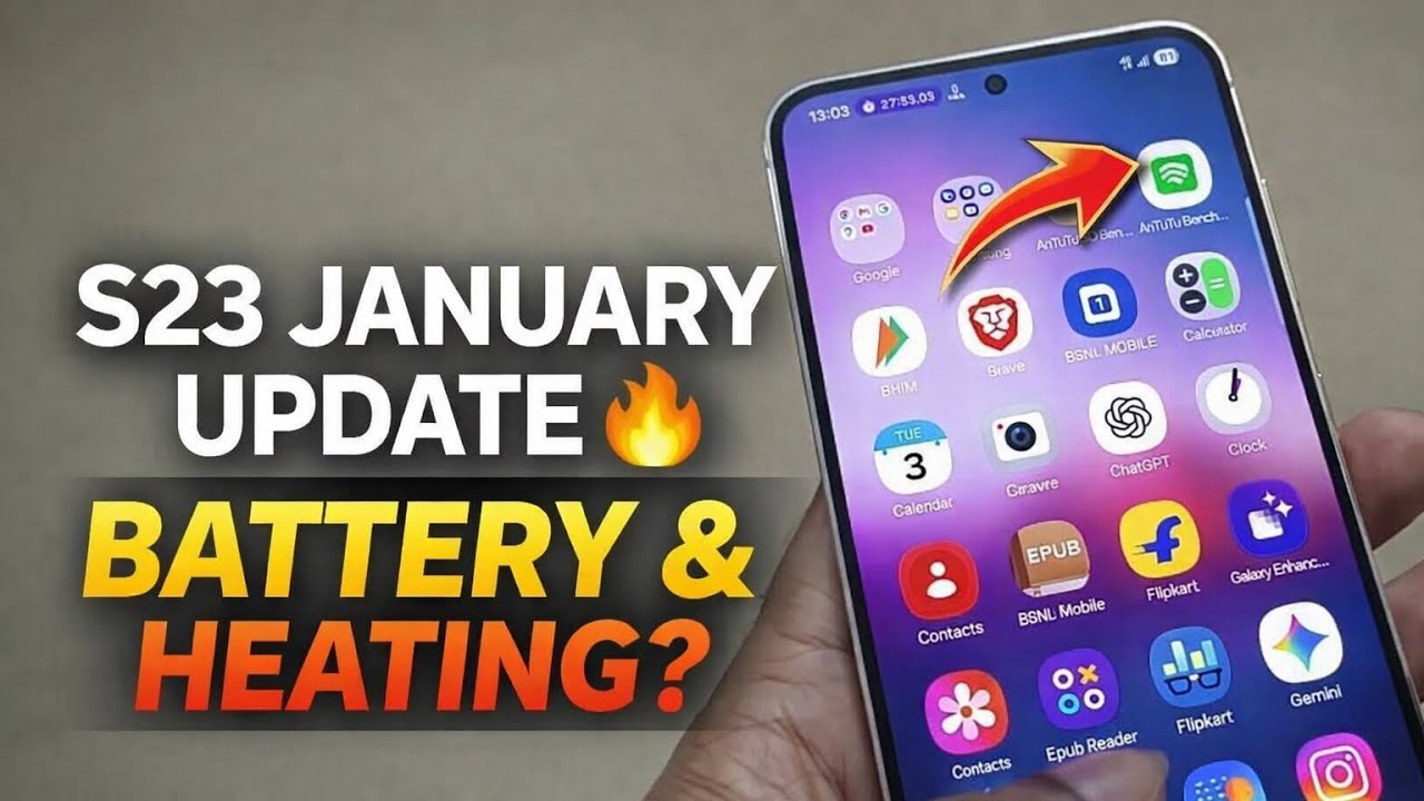 Samsung Galaxy S23 January Security Patch Update Review | Camera, Battery, Heating & Performance