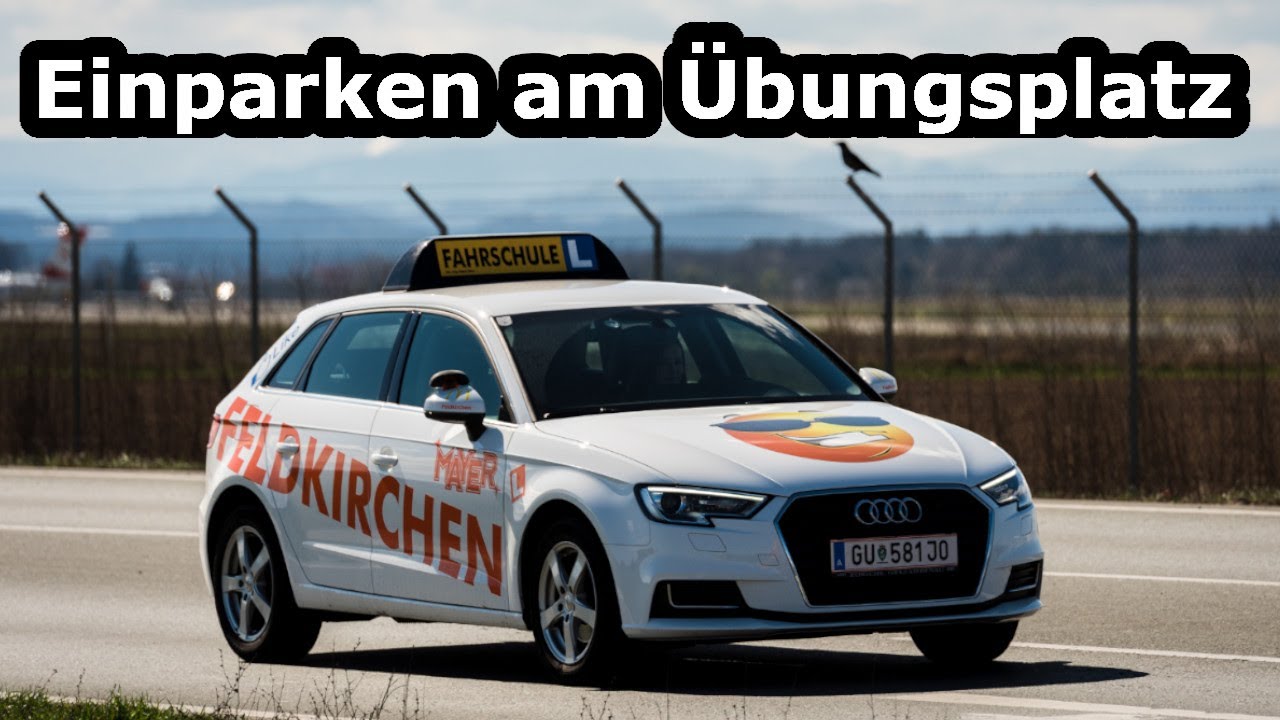 Einparken am Übungsplatz