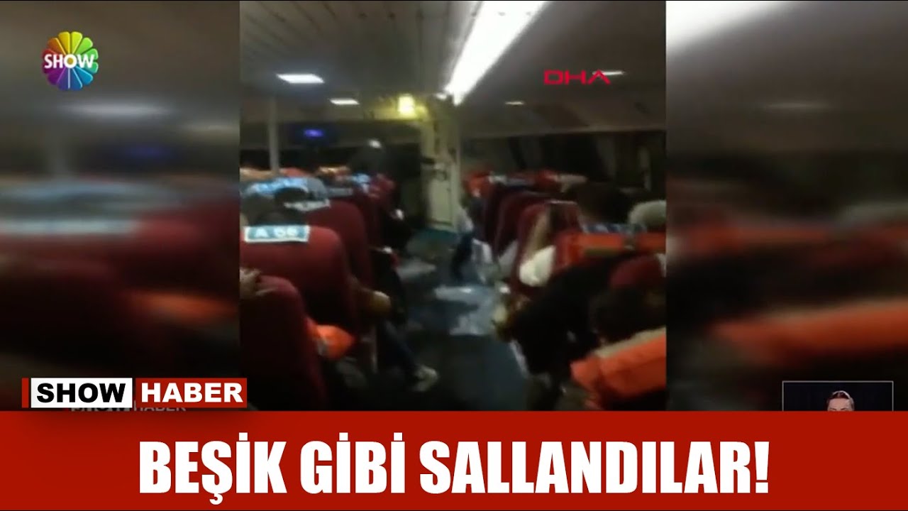 Deniz otobüsünde korku dolu anlar!