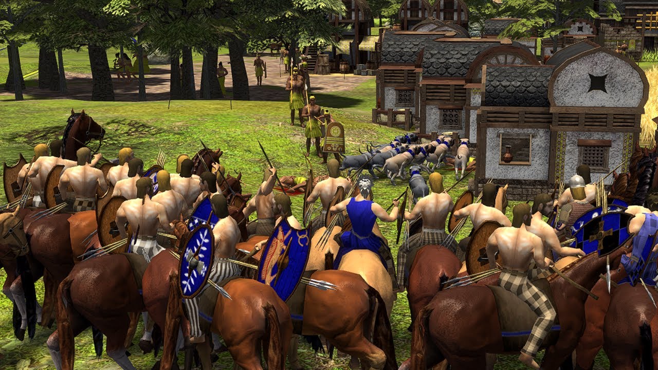 0 A.D. | Wardogs + Cavalry Full Aggression | 4v4 Teamgame