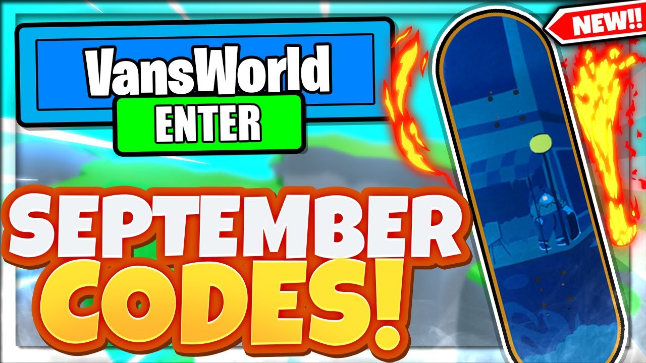 (SEPTEMBER 2021) VANS WORLD CODES *FREE COINS* ALL NEW SECRET OP ROBLOX VANS WORLD CODES!