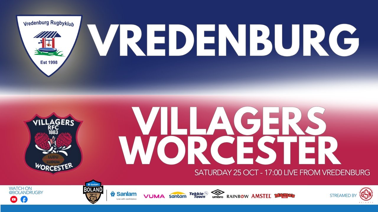 SANLAM BOLAND TOP 12 - ROUND 3 - 2025: VREDENBURG vs  VILLAGERS WORCESTER