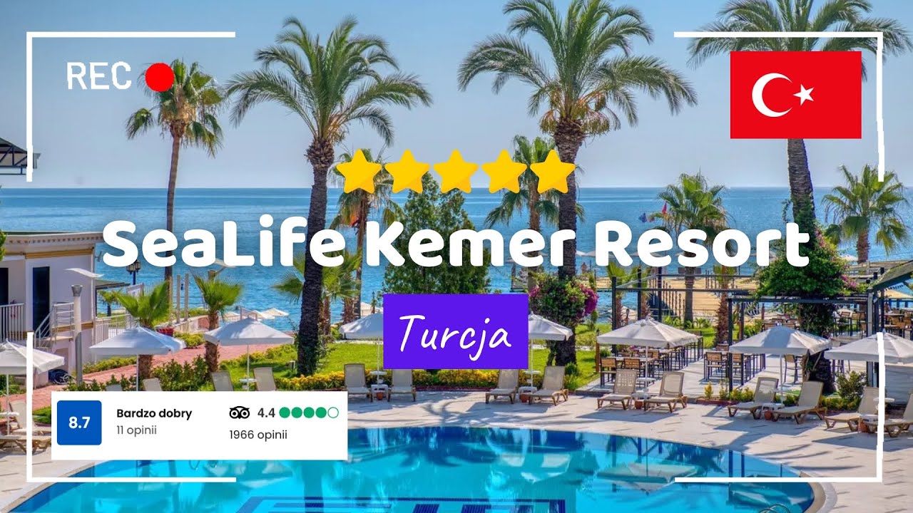🇹🇷 SeaLife Kemer Resort 5★ &ndash; luksus, plaża i g&oacute;ry w jednym! All Inclusive w Turcji #turcja #wakacje