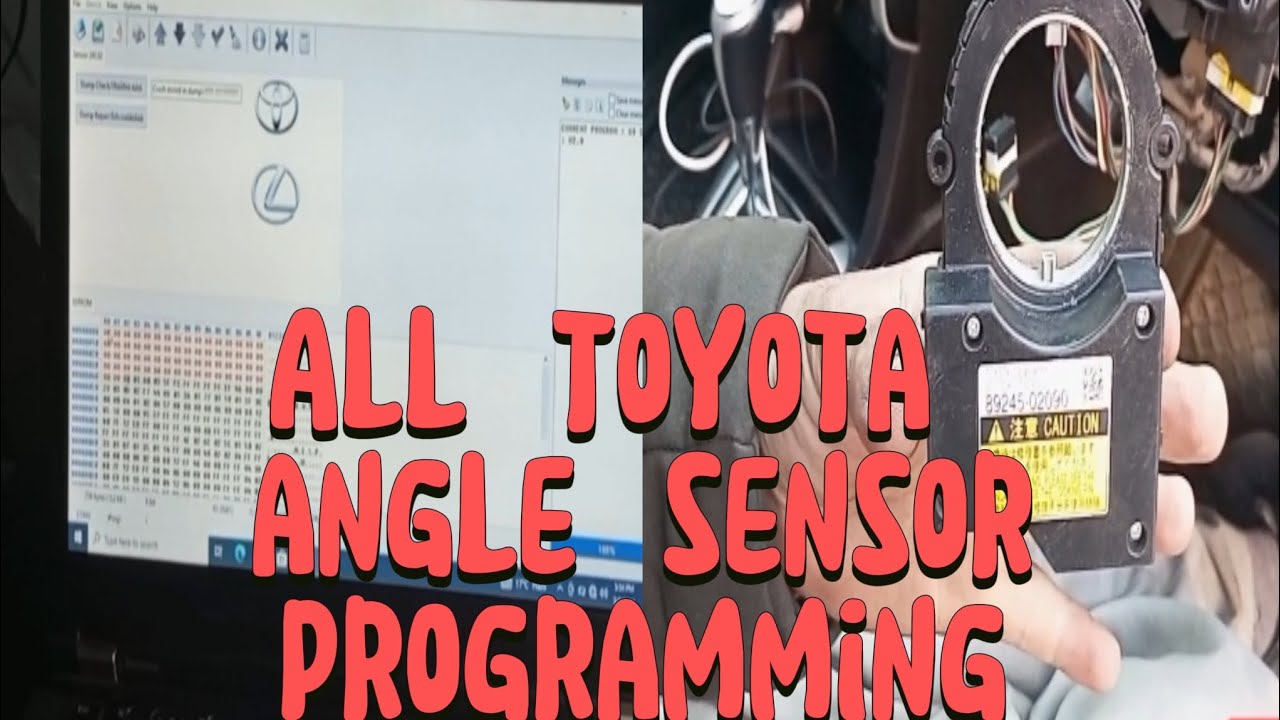 All toyota steering angle sensor program || easy steps || repair angle sensor || iprog plus