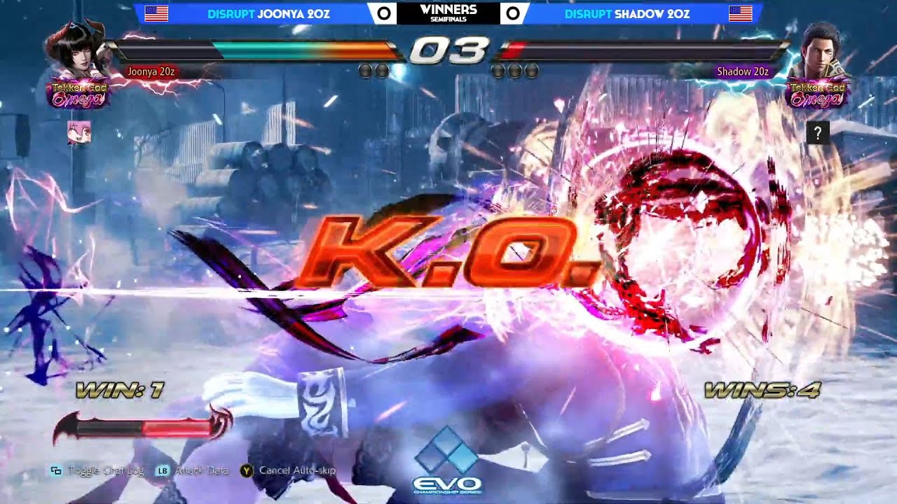 Tekken 7: DISRUPT Joonya 20z vs. DISRUPT Shadow 20z -  Winners Semifinal - EVO 2021 Online NA