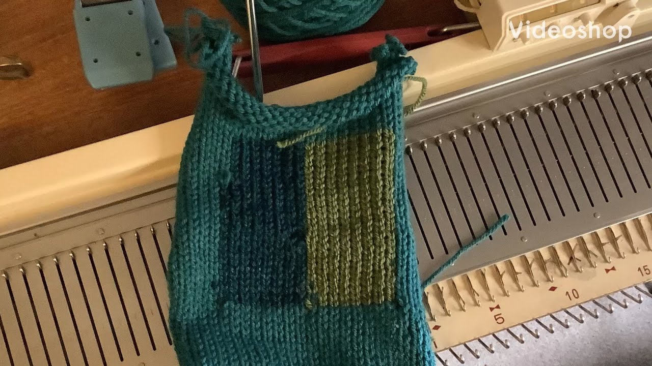 Intarsia on Your Brother KH 230, A Chunky Knitting Machine