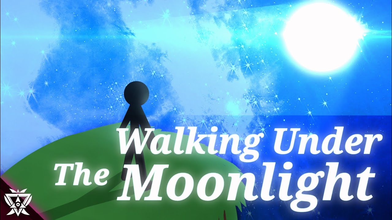 Walking Under The Moonlight (Calm Animation/ Headphone Recommended)