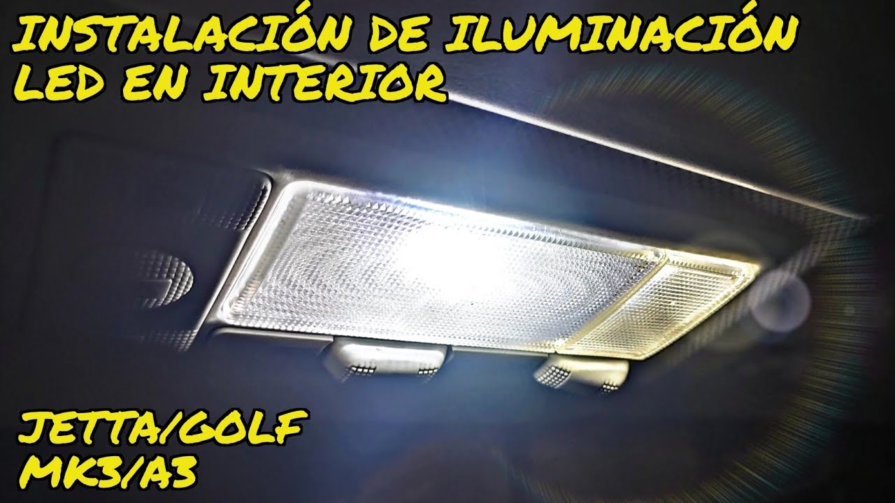 como instalar iluminación led para interior! Jetta/Golf/Cabrio MK3/A3
