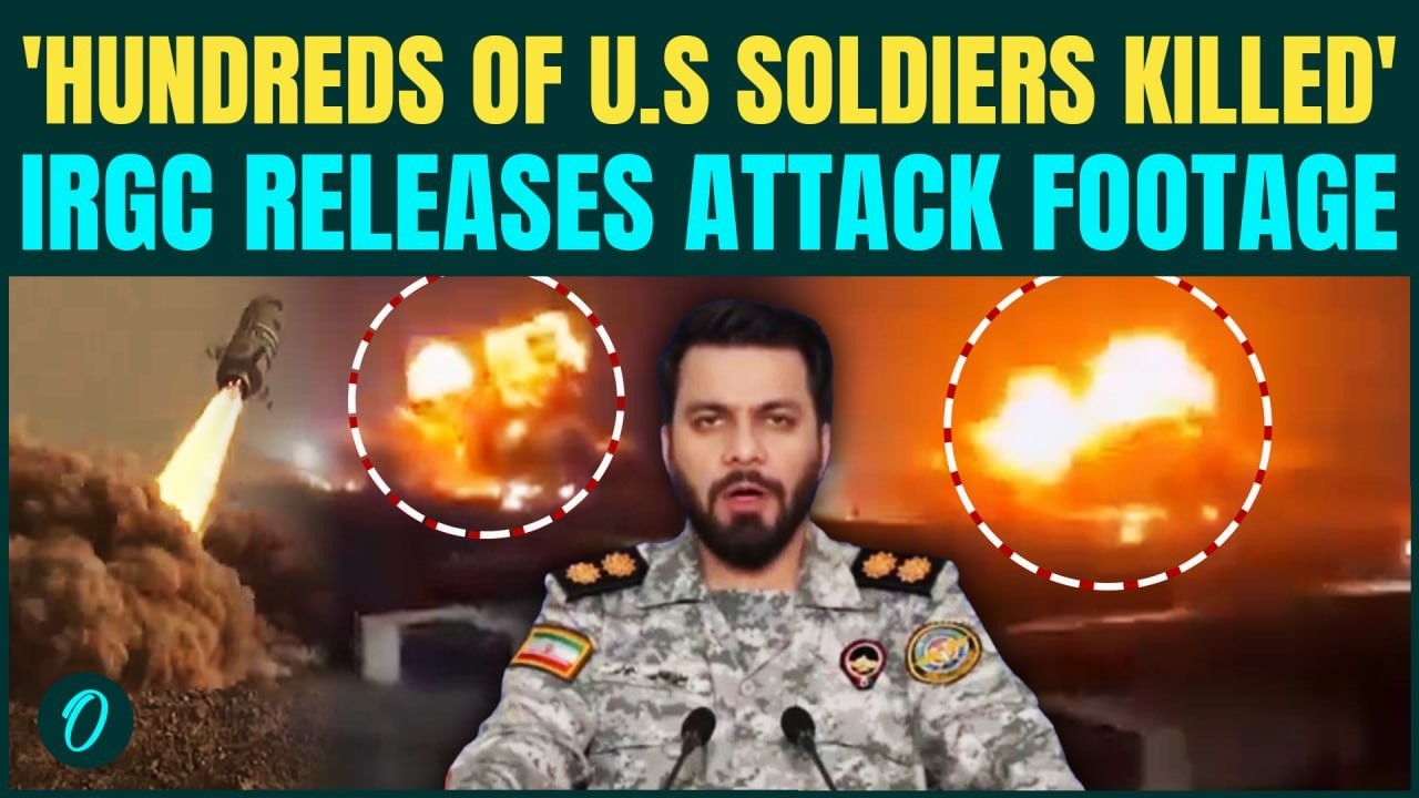 'Hundreds Of U.S Soldiers KILLED': IRGC Releases Footage Of U.S Base ATTACK | 13 Missiles Fired