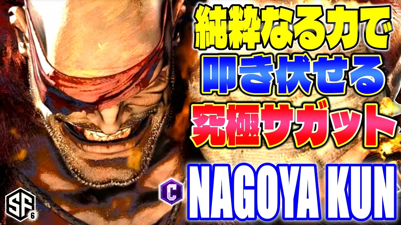 【スト6】純粋なる力で叩き伏せる究極サガット Nagoya Kun (サガット) 【SF6】