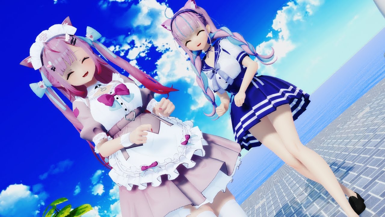 【MMD】  恋のミュージックアワー/Love Music Hour  【結城さくな＆湊あくあ】