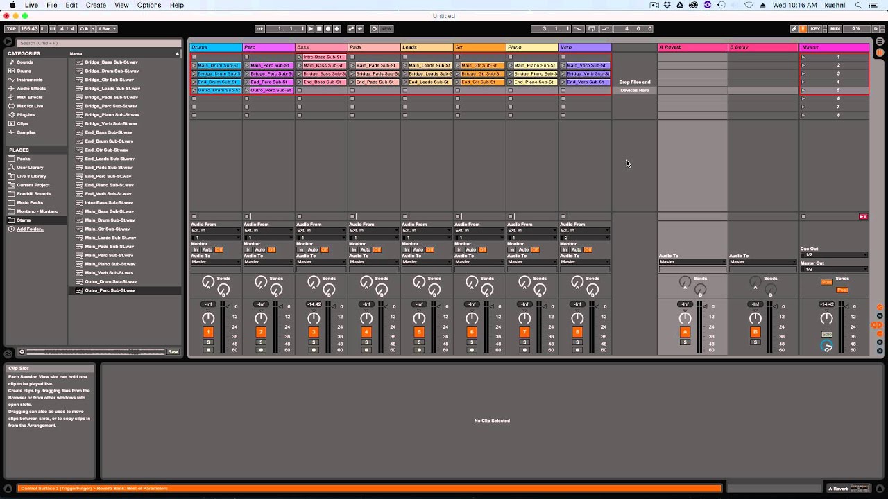 Setting Up Stems for Live Performance in Ableton Live