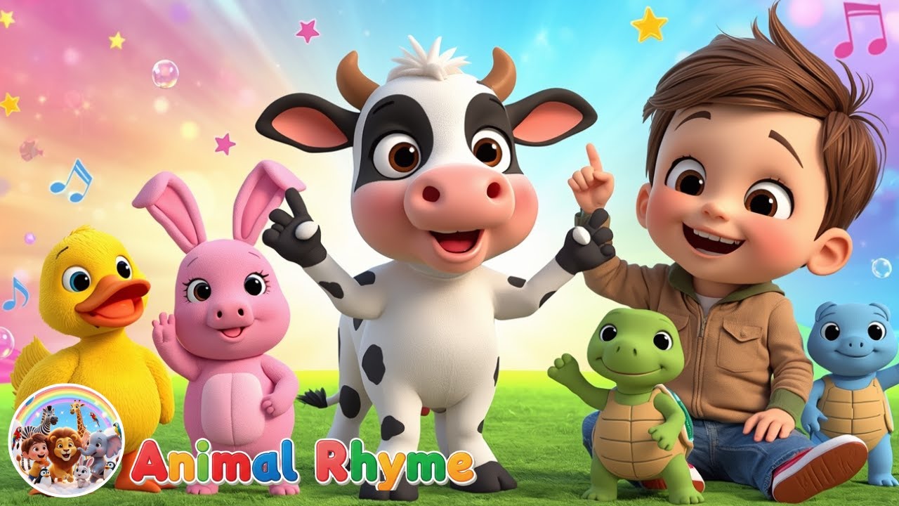 Finger Family Moo Moo | Jack’s Viral Cow Family | Learn Family Members Song