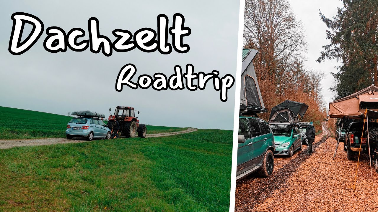 Mit Traktor aus dem Schlamm und zum DACHZELT DORF- Franken Roadtrip mit Dachzelt #2