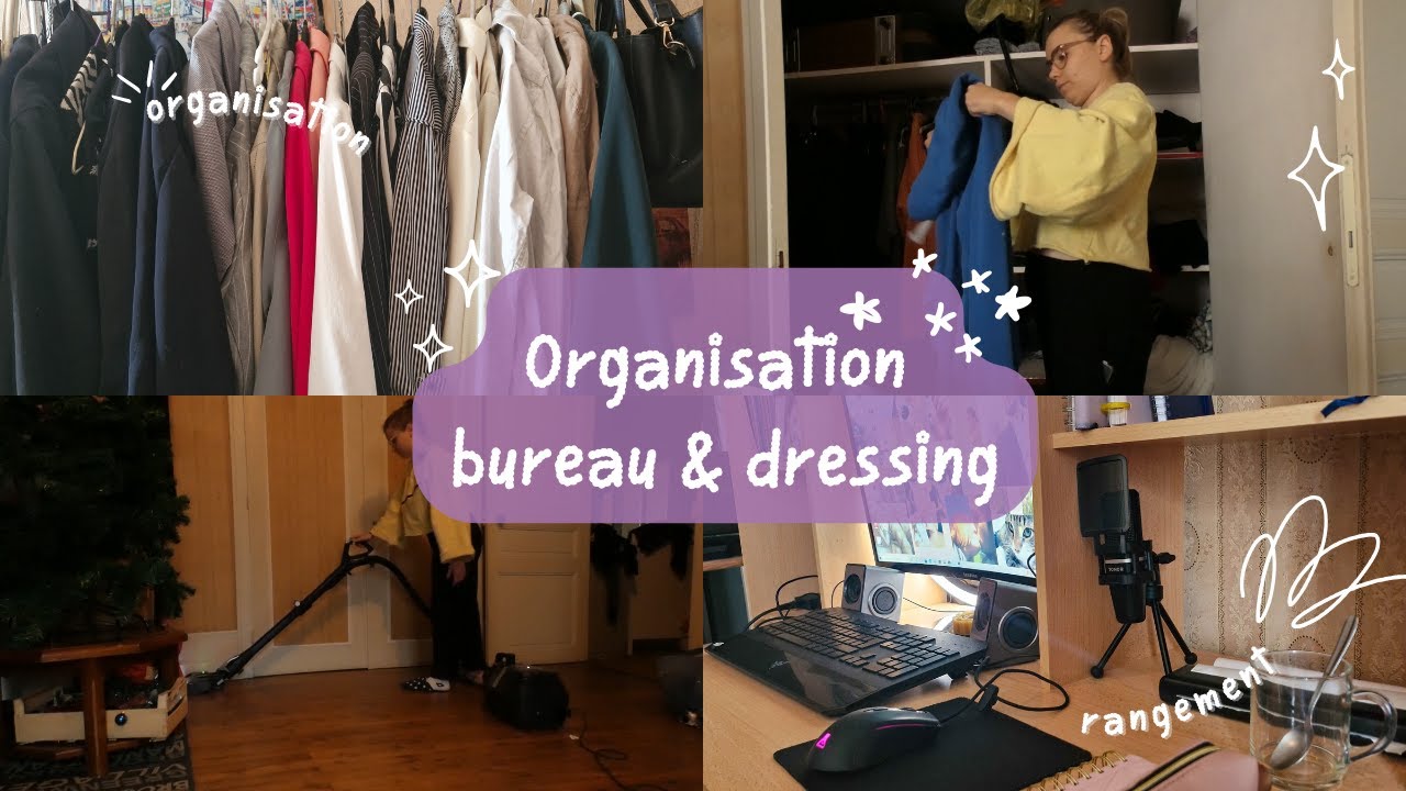BIG RANGEMENT DE MON BUREAU - DRESSING 📘👗 (motivation et organisation 💪)