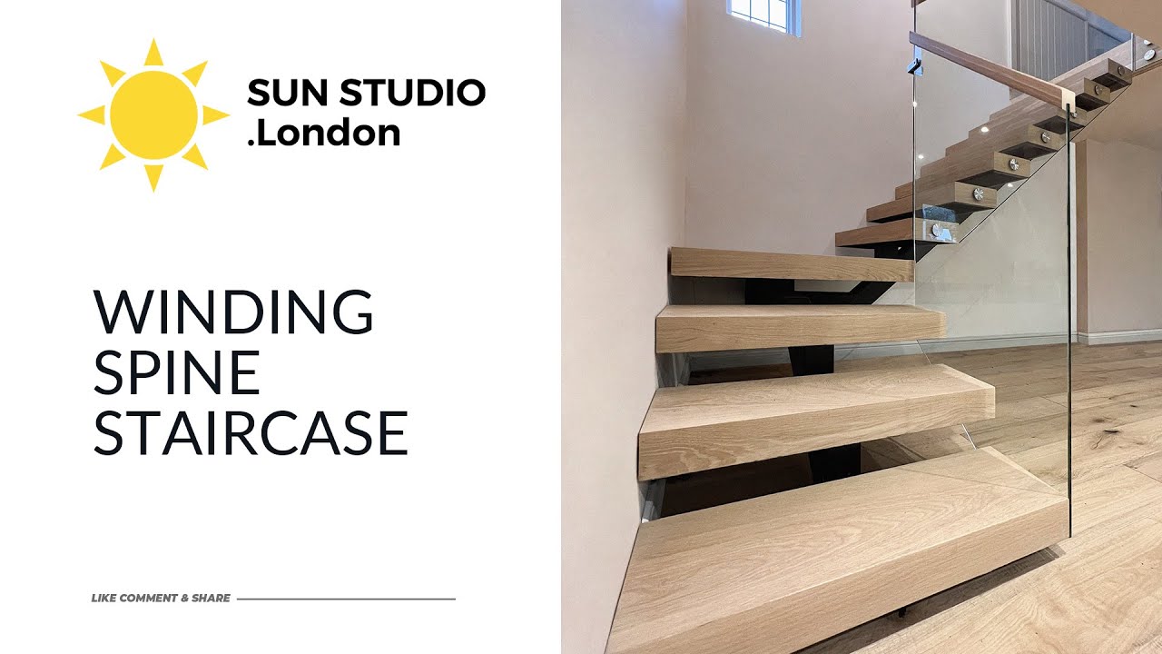 BUILDS: Winding Spine Staircase | SUN STUDIO .London