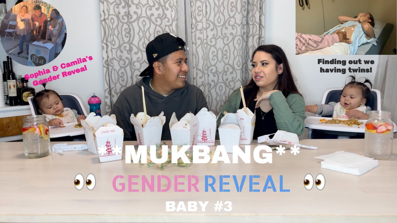 **MUKBANG** / BABY #3 GENDER REVEAL