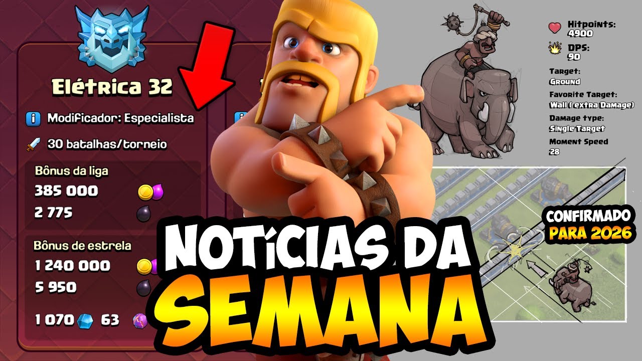REDUÇÃO NA QUANTIDADE DE ATAQUES NA RANQUEADA E NOVA TROPA CONFIRMADA PRA 2026 NO CLASH OF CLANS!