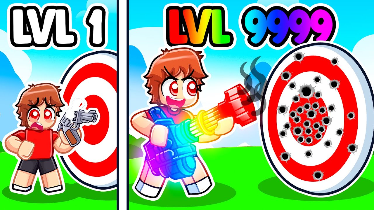 Upgrading Noob To God In Roblox SHOOTING Simulator With MY CRAZY FAN GIRLS...