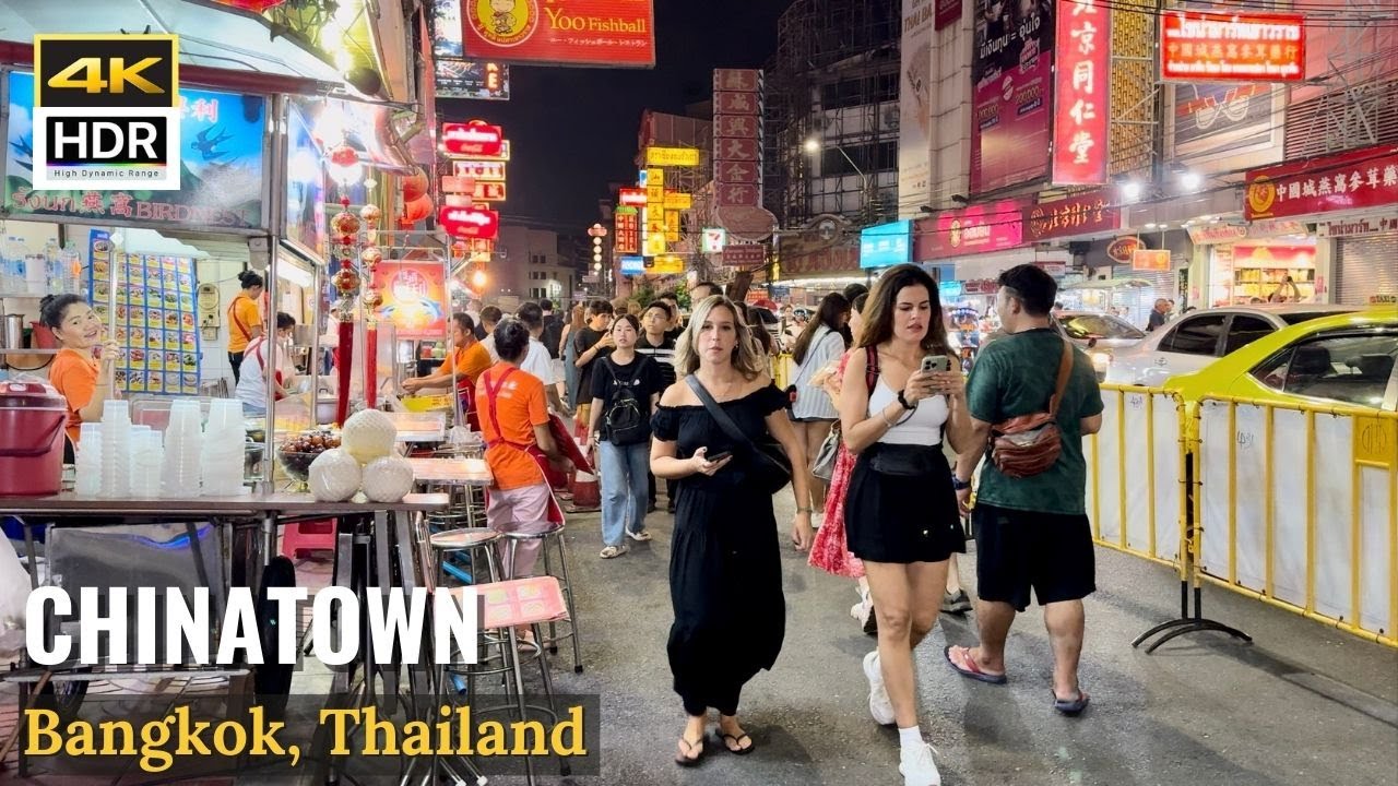 The Ultimate BANGKOK Chinatown Street Food Tour! [4K HDR]