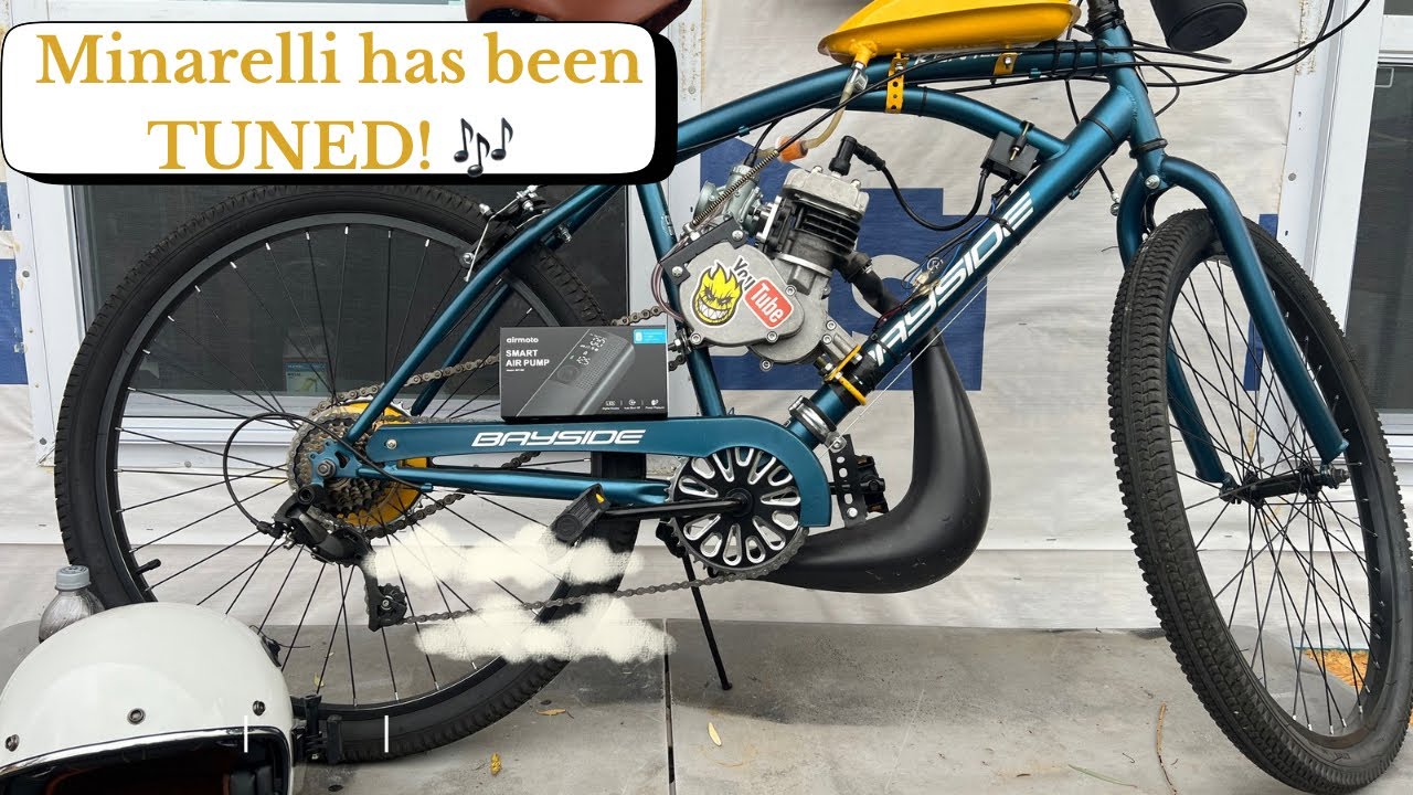 Minarelli RIPS! Motorized bicycle. Carburetor REJET!