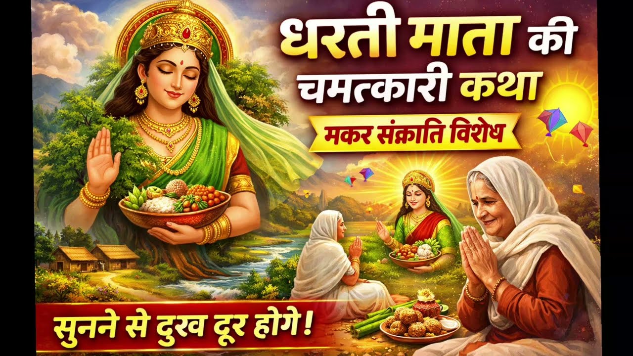 मकर संक्रांति पर धरती माता की चमत्कारी कथा | यह कथा सुनते ही जीवन बदल जाता है |
