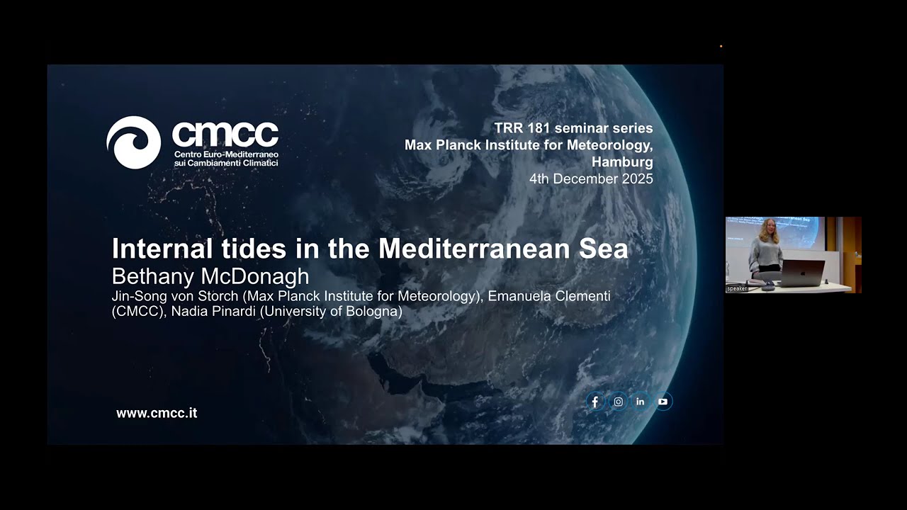 TRr 181 Seminar Series: Internal tides in the Mediterranean Sea by Bethany McDonagh