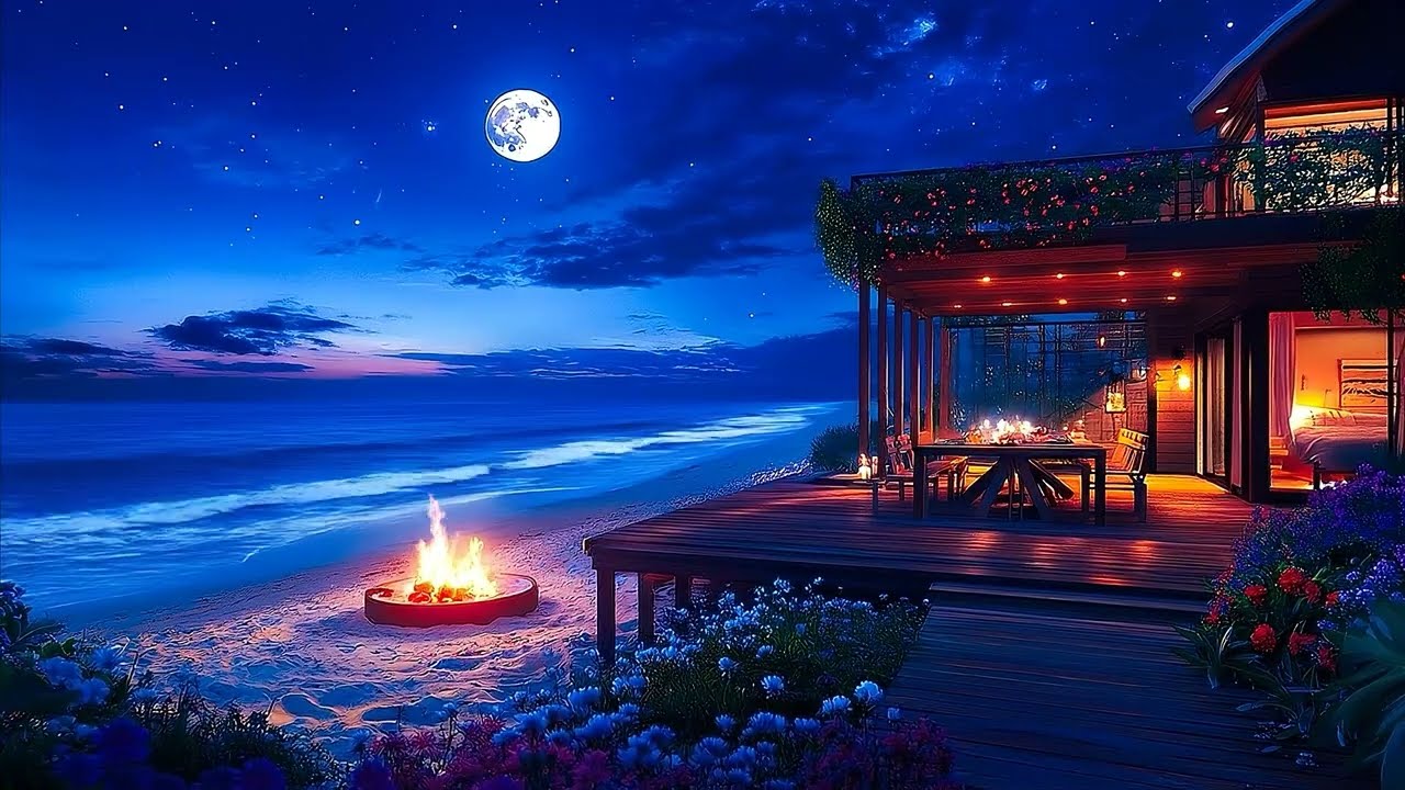 Instant Relief for Stress, Anxiety and Insomnia – Deep Sleep Sounds That Work! - Night Beach Piano