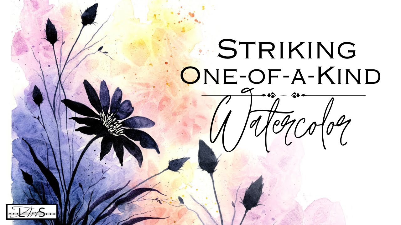 🤫 Secret to Easy STRIKING & UNIQUE Watercolor Texture! You’ll be AMAZED at the One-of-a-Kind Results