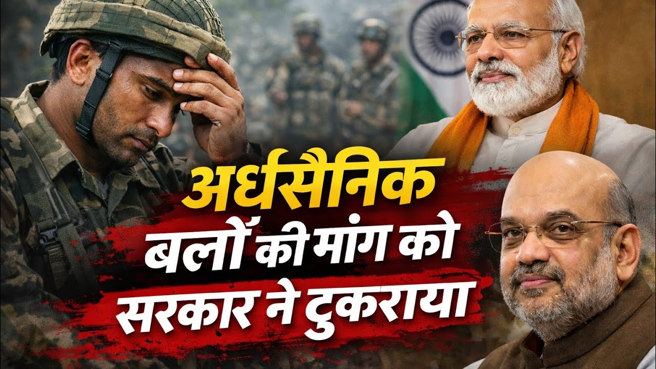 अर्धसैनिक बलों की इस लंबित मांग को मानने से सरकार का इंकार | #paramilitarynews